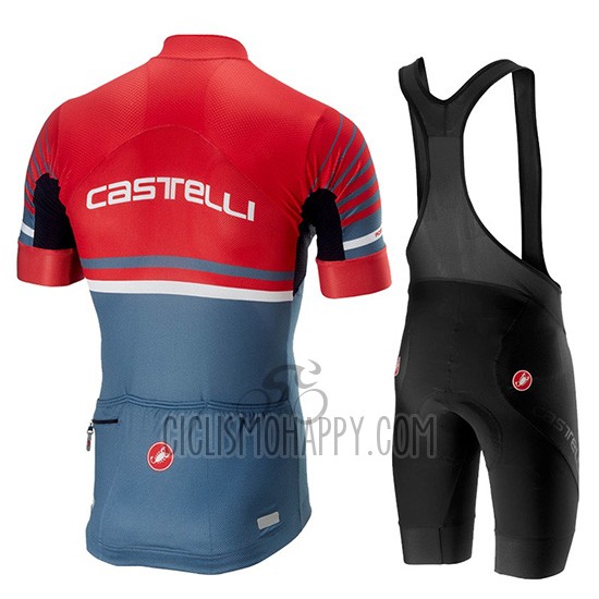 Castelli Free AR 4.1 Cycling Jersey Bib Short 2019 Men Short Sleeve Red Gray