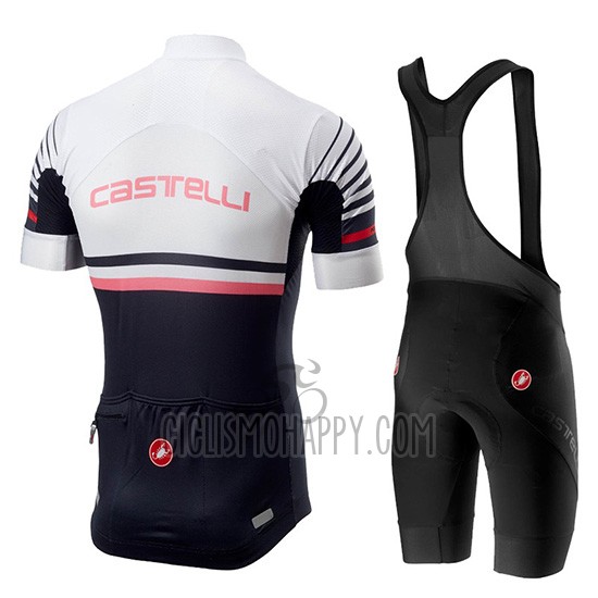 Castelli Free AR 4.1 Cycling Jersey Bib Short 2019 Men Short Sleeve White Black