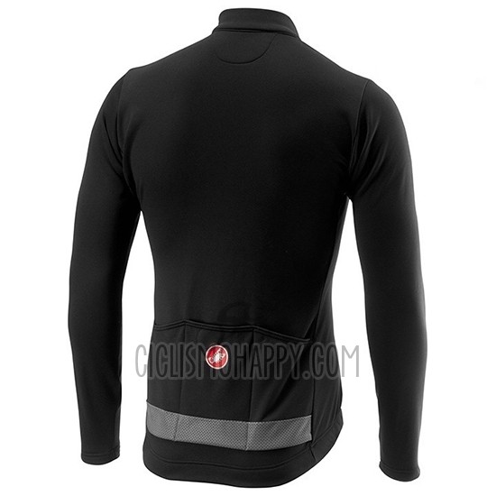 Castelli Puro 3 Cycling Jersey Bib Tight 2019 Men Long Sleeve Gray Black