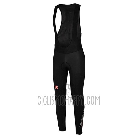 Castelli Puro 3 Cycling Jersey Bib Tight 2019 Men Long Sleeve Gray Black
