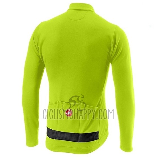 Castelli Puro 3 Cycling Jersey Bib Tight 2019 Men Long Sleeve Green Black