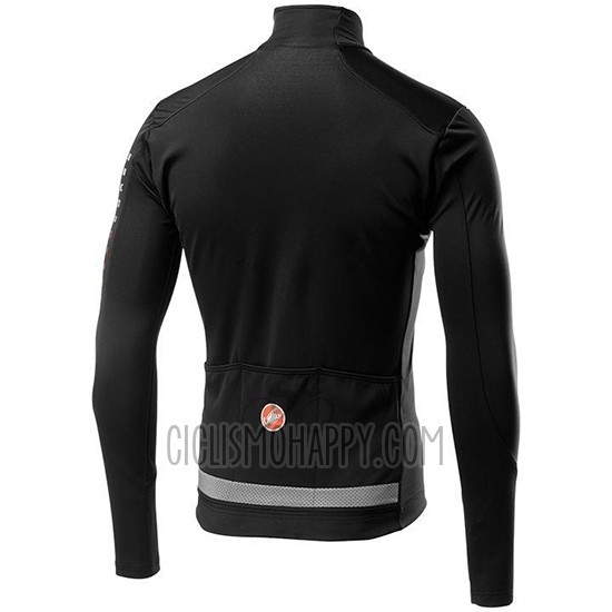 Castelli TRAS Cycling Jersey Bib Tight 2019 Men Long Sleeve Black Silver