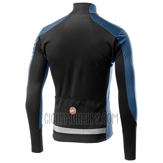 Castelli TRAS Cycling Jersey Bib Tight 2019 Men Long Sleeve Blue Orange