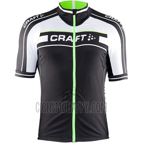 Craft Cycling Jersey Bib Short 2016 Men Short Sleeve Green and Black