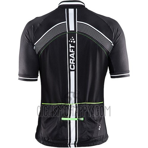 Craft Cycling Jersey Bib Short 2016 Men Short Sleeve Green and Black