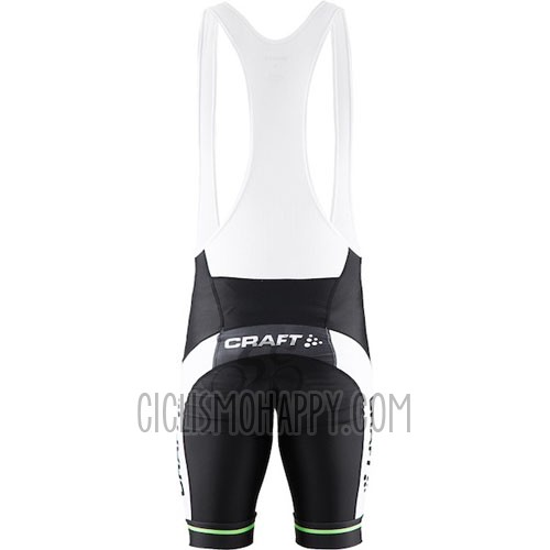 Craft Cycling Jersey Bib Short 2016 Men Short Sleeve Green and Black