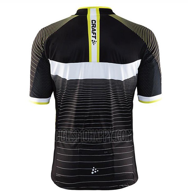 Craft Cycling Jersey Bib Short 2017 Men Short Sleeve Black