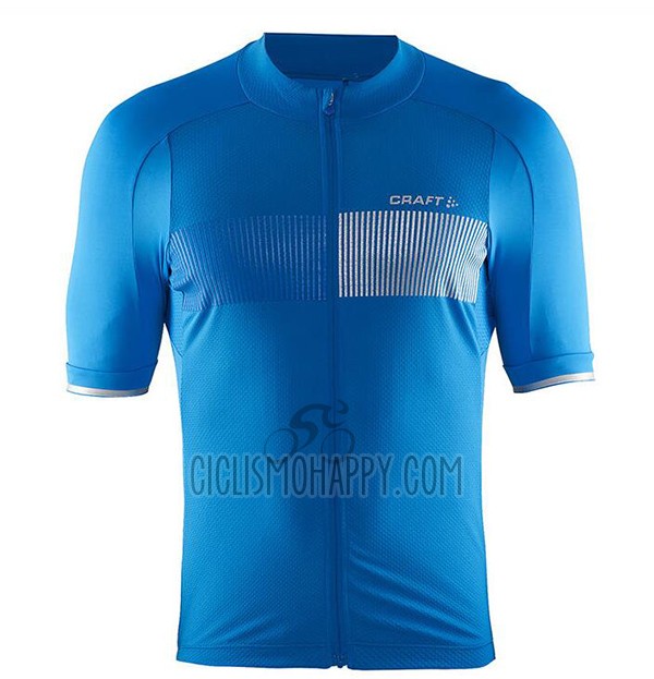 Craft Cycling Jersey Bib Short 2017 Men Short Sleeve Blue