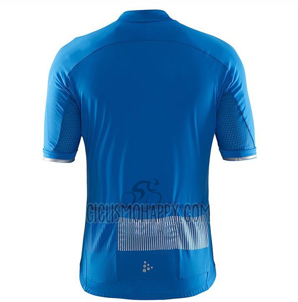 Craft Cycling Jersey Bib Short 2017 Men Short Sleeve Blue