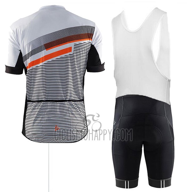 Craft Cycling Jersey Bib Short 2017 Men Short Sleeve Gray