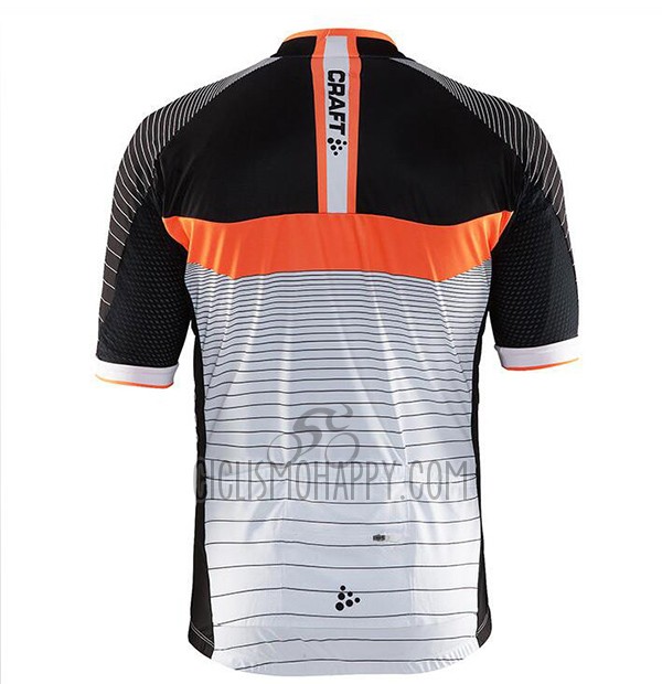 Craft Cycling Jersey Bib Short 2017 Men Short Sleeve Gray and Black
