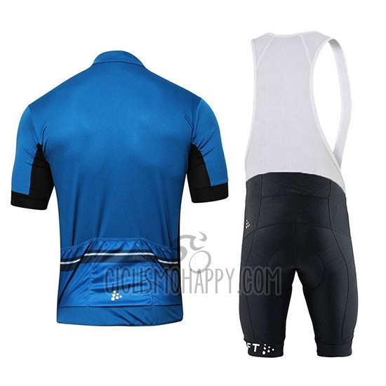 Craft Cycling Jersey Bib Short 2018 Men Short Sleeve Blue