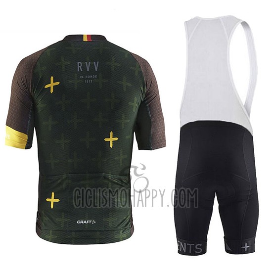 Craft Cycling Jersey Bib Short 2018 Men Short Sleeve Monument Dark Green