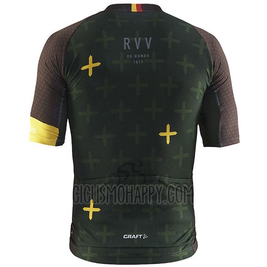 Craft Cycling Jersey Bib Short 2018 Men Short Sleeve Monument Dark Green