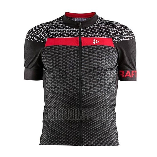 Craft Cycling Jersey Bib Short 2018 Men Short Sleeve Route Black Red