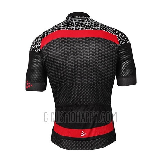 Craft Cycling Jersey Bib Short 2018 Men Short Sleeve Route Black Red