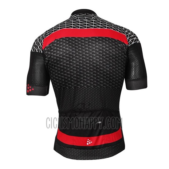 Craft Cycling Jersey Bib Short 2018 Men Short Sleeve Route Black and Red