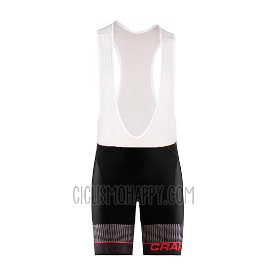 Craft Cycling Jersey Bib Short 2018 Men Short Sleeve Route Black and Red
