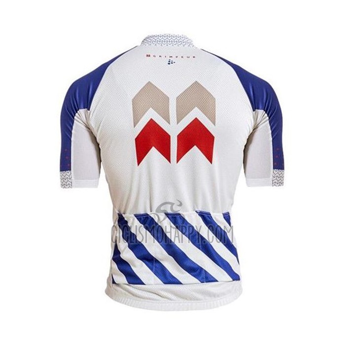 Craft Cycling Jersey Bib Short 2020 Men Short Sleeve Blue White