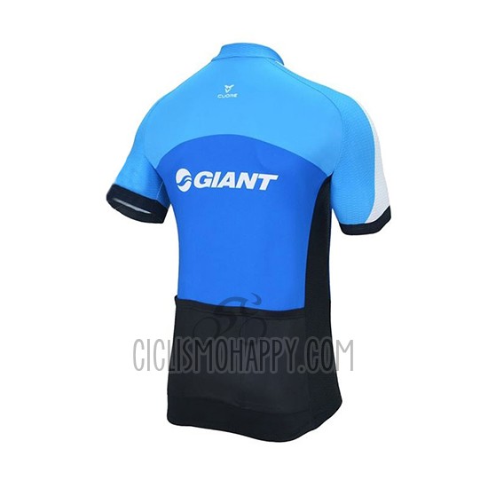 Giant Club Sport Cycling Jersey Bib Short 2018 Men Short Sleeve Blue and Black