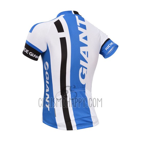 Giant Cycling Jersey Bib Short 2013 Men Short Sleeve White and Sky Blue