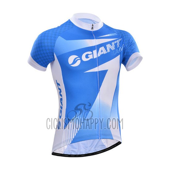 Giant Cycling Jersey Bib Short 2014 Men Short Sleeve Sky Blue