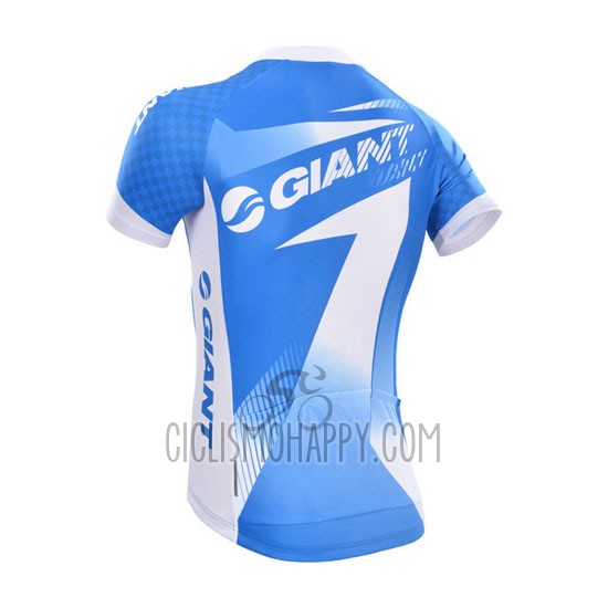 Giant Cycling Jersey Bib Short 2014 Men Short Sleeve Sky Blue