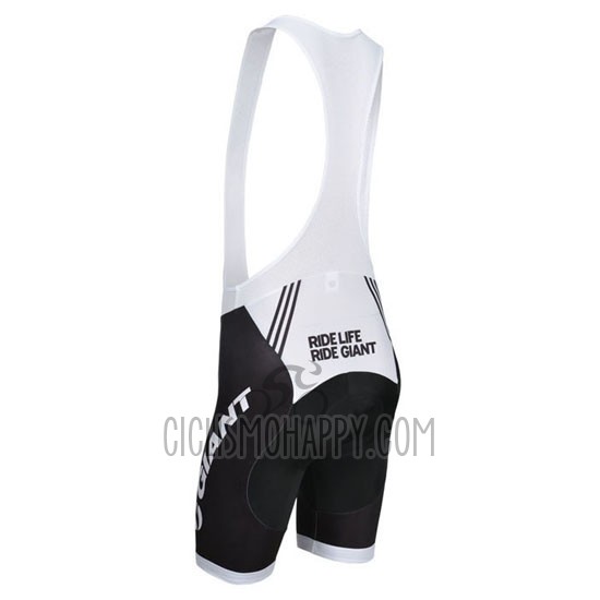 Giant Cycling Jersey Bib Short 2014 Men Short Sleeve White and Black