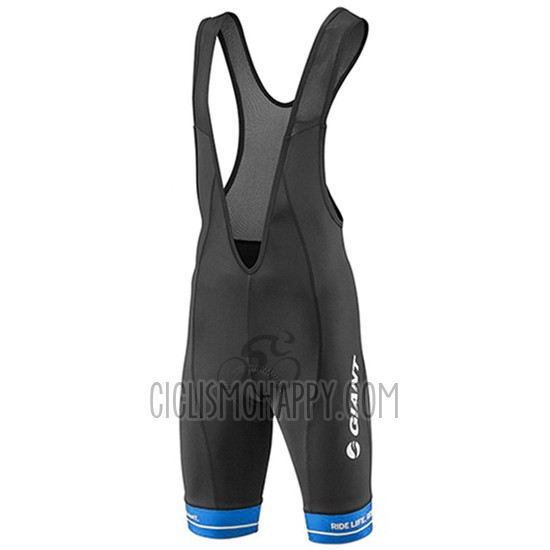Giant Cycling Jersey Bib Short 2016 Men Short Sleeve Black and Blue