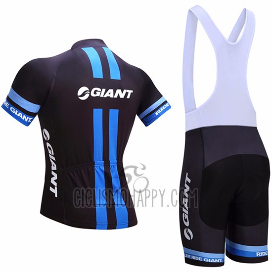 Giant Cycling Jersey Bib Short 2017 Men Short Sleeve Black