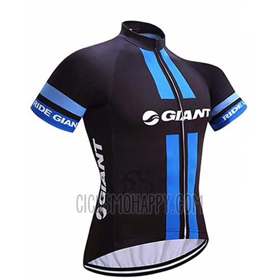 Giant Cycling Jersey Bib Short 2017 Men Short Sleeve Black