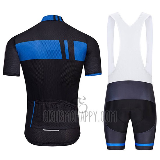 Giant Cycling Jersey Bib Short 2018 Men Short Sleeve Black and Blue
