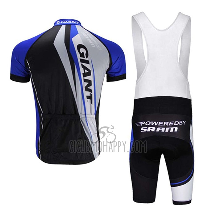 Giant Cycling Jersey Bib Short 2021 Men Short Sleeve Black Blue