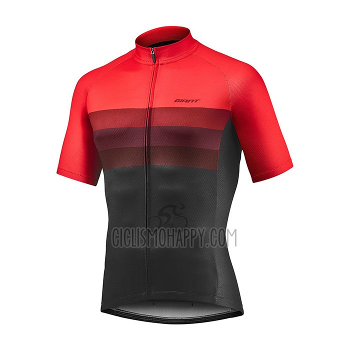 Giant Cycling Jersey Bib Short 2021 Men Short Sleeve Black Red