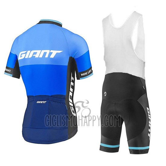 Giant Elevate Cycling Jersey Bib Short 2018 Men Short Sleeve Blue