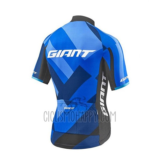 Giant Elevate Cycling Jersey Bib Short 2018 Men Short Sleeve Blue and Black