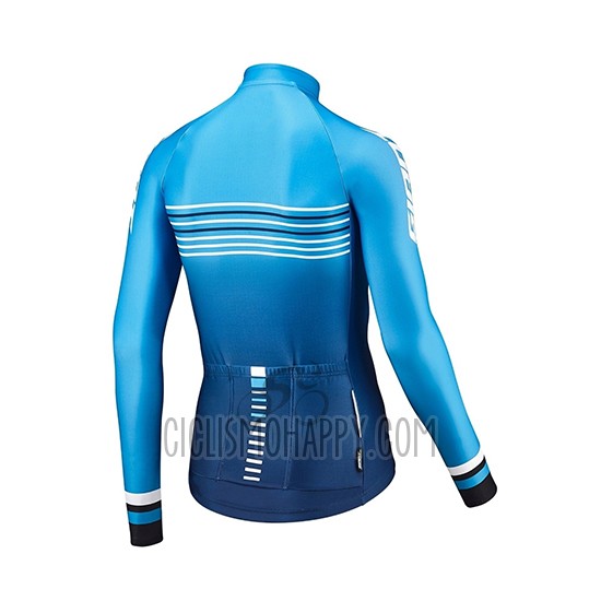 Giant Race Day Cycling Jersey Bib Tight 2019 Men Long Sleeve Blue