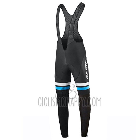 Giant Race Day Cycling Jersey Bib Tight 2019 Men Long Sleeve Blue