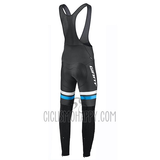 Giant Race Day Cycling Jersey Bib Tight 2019 Men Long Sleeve Blue