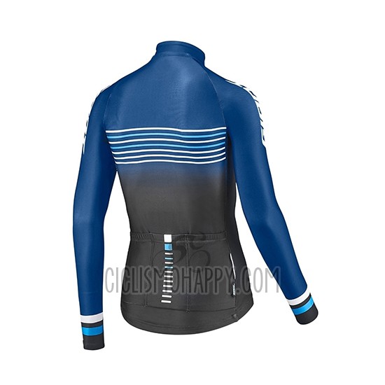 Giant Race Day Cycling Jersey Bib Tight 2019 Men Long Sleeve Blue Black