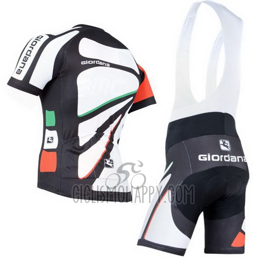 Giordana Cycling Jersey Bib Short 2014 Men Short Sleeve Black and White