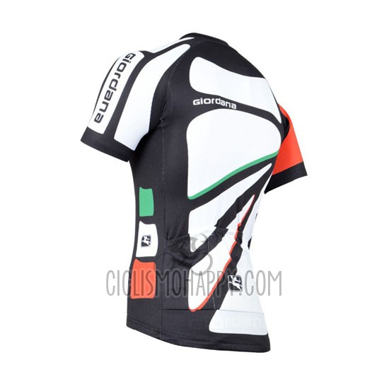 Giordana Cycling Jersey Bib Short 2014 Men Short Sleeve Black and White