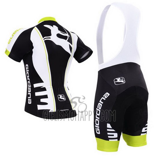 Giordana Cycling Jersey Bib Short 2015 Men Short Sleeve Black and White