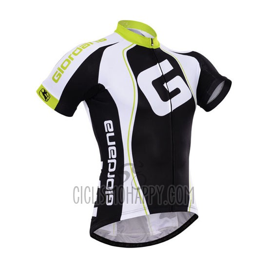 Giordana Cycling Jersey Bib Short 2015 Men Short Sleeve Black and White