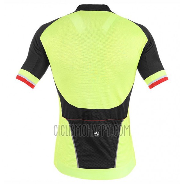 Giordana Cycling Jersey Bib Short 2017 Men Short Sleeve Yellow