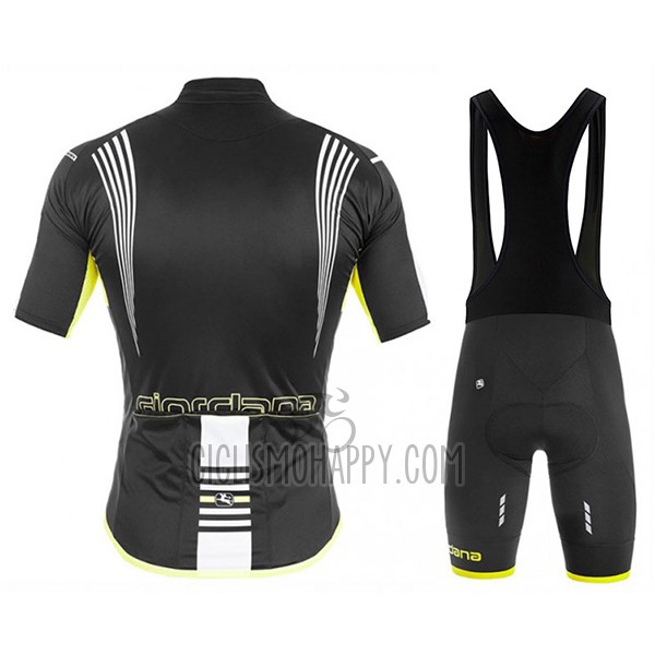 Giordana Sahara Cycling Jersey Bib Short 2017 Men Short Sleeve Black