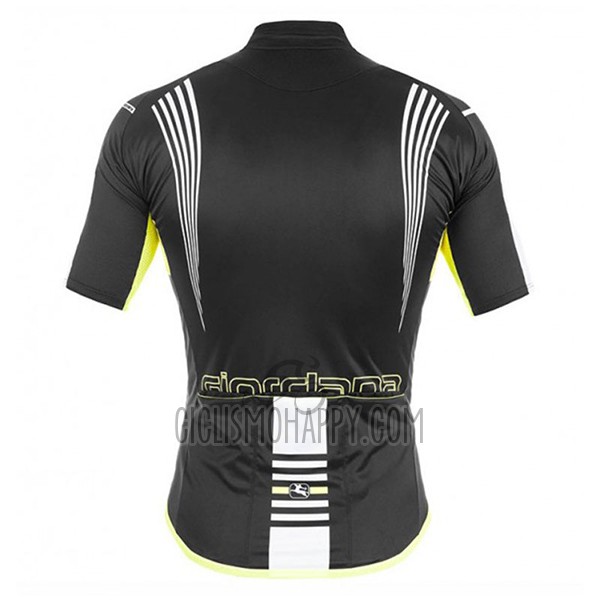 Giordana Sahara Cycling Jersey Bib Short 2017 Men Short Sleeve Black