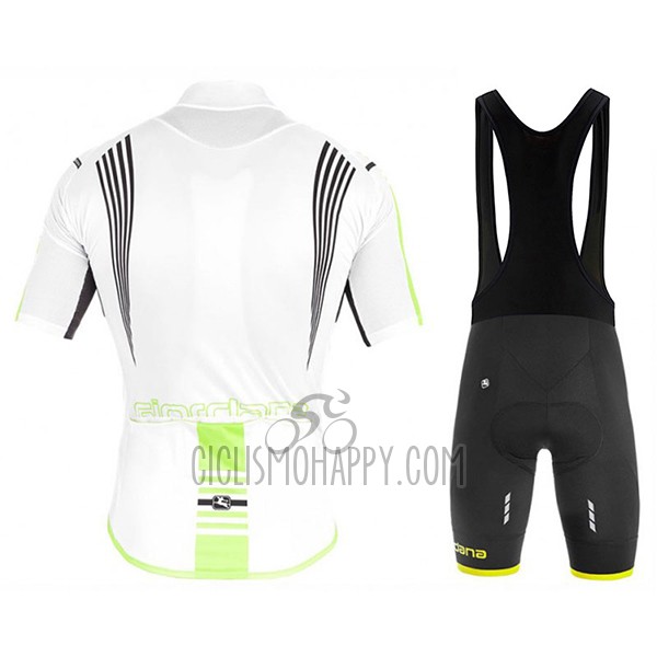 Giordana Sahara Cycling Jersey Bib Short 2017 Men Short Sleeve White