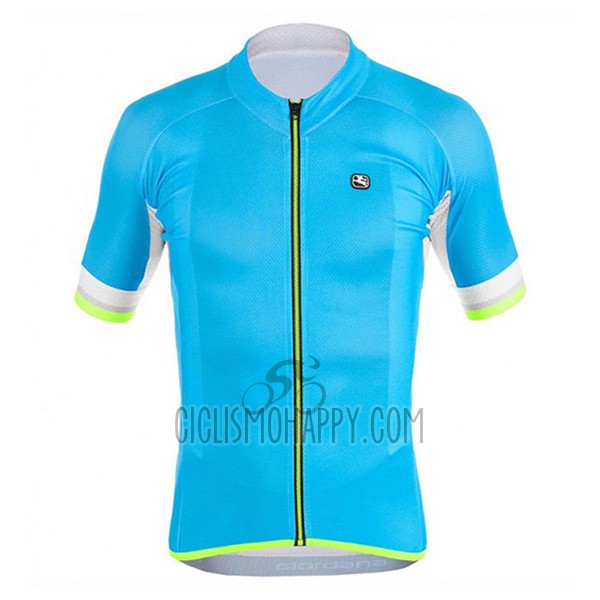 Giordana Silver Line Cycling Jersey Bib Short 2017 Men Short Sleeve Sky Blue