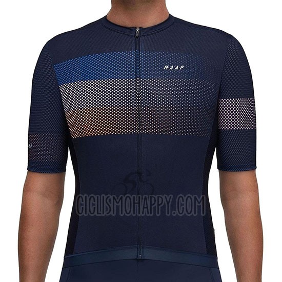 Maap Aether Cycling Jersey Bib Short 2019 Men Short Sleeve Dark Blue